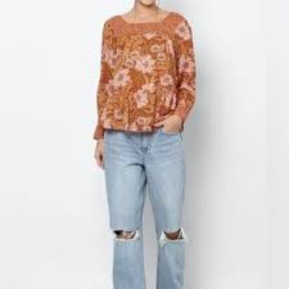 ✅ AMERICAN EAGLE FLORAL TOP SIZE X-SMALL - Picture 1 of 7